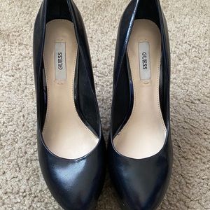 Black platform heels